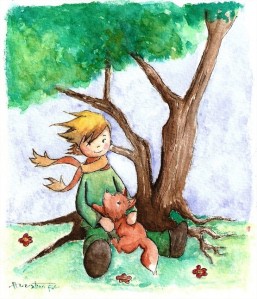 The little prince and the fox